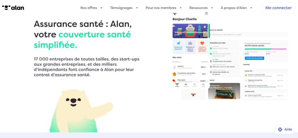 découvrez alan, la mutuelle santé moderne qui simplifie la gestion de vos soins. profitez d'une couverture adaptée à vos besoins, sans paperasse et avec un service client à l'écoute. rejoignez alan pour une santé sereine et connectée.